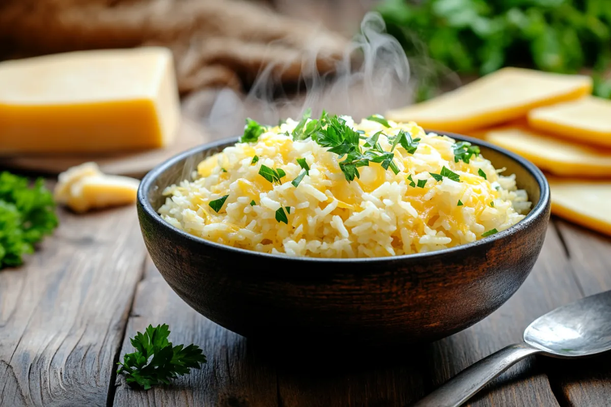 cheesy rice recipe