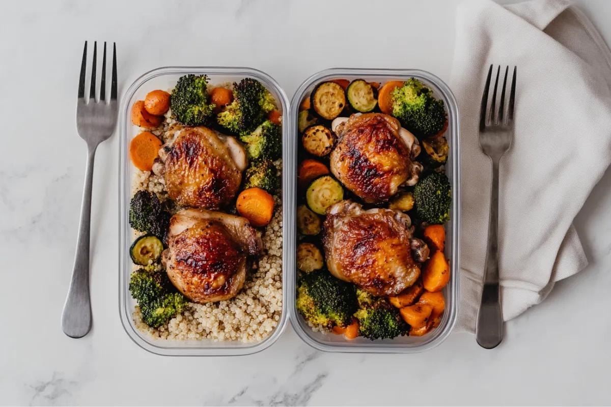 simple chicken thigh recipe meal prep