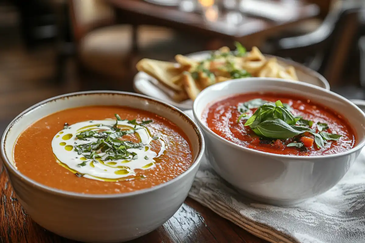 What's the difference between creamy tomato soup and tomato soup?