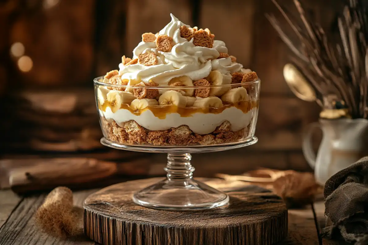 What keeps bananas from turning brown in banana pudding?