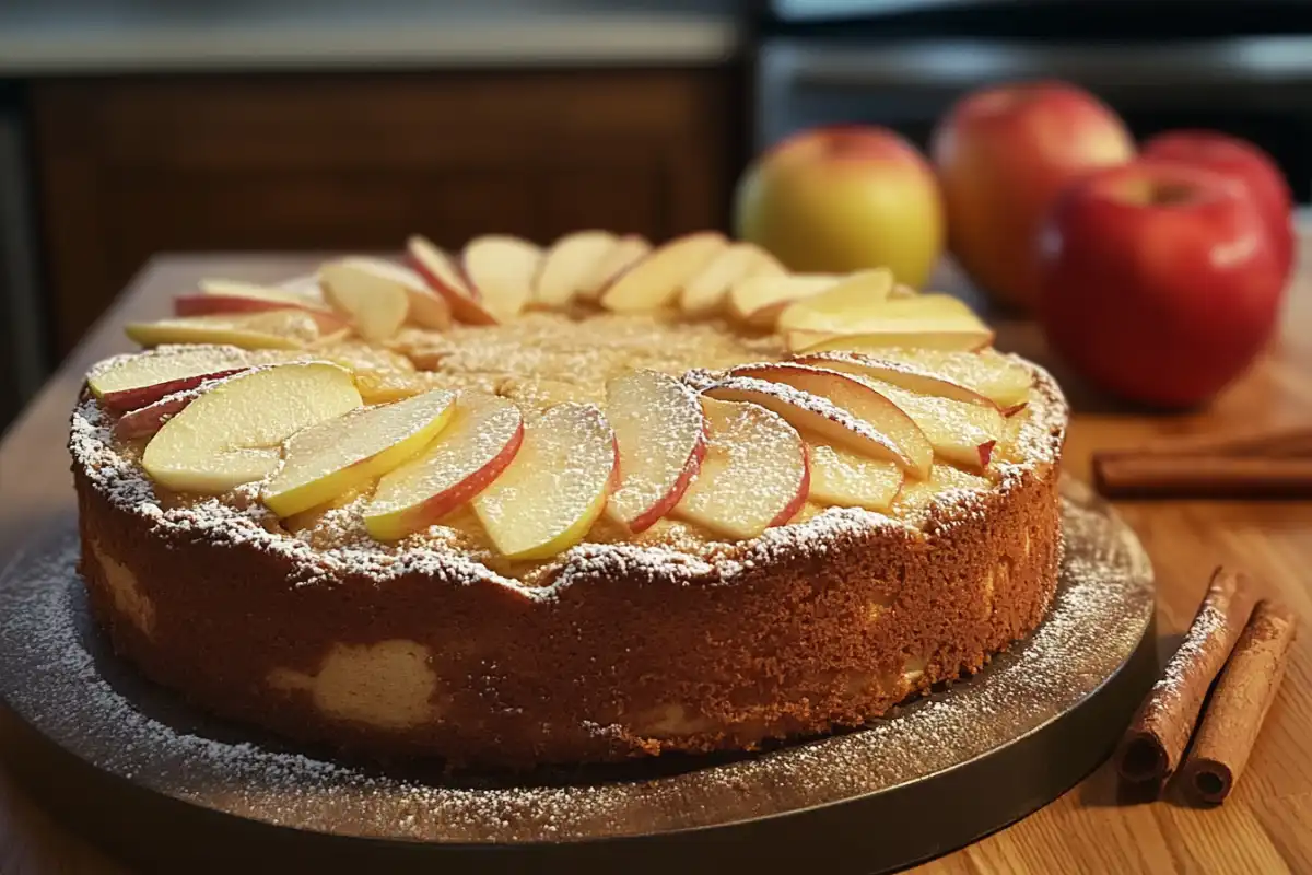 Should I cook apples before adding to cake?