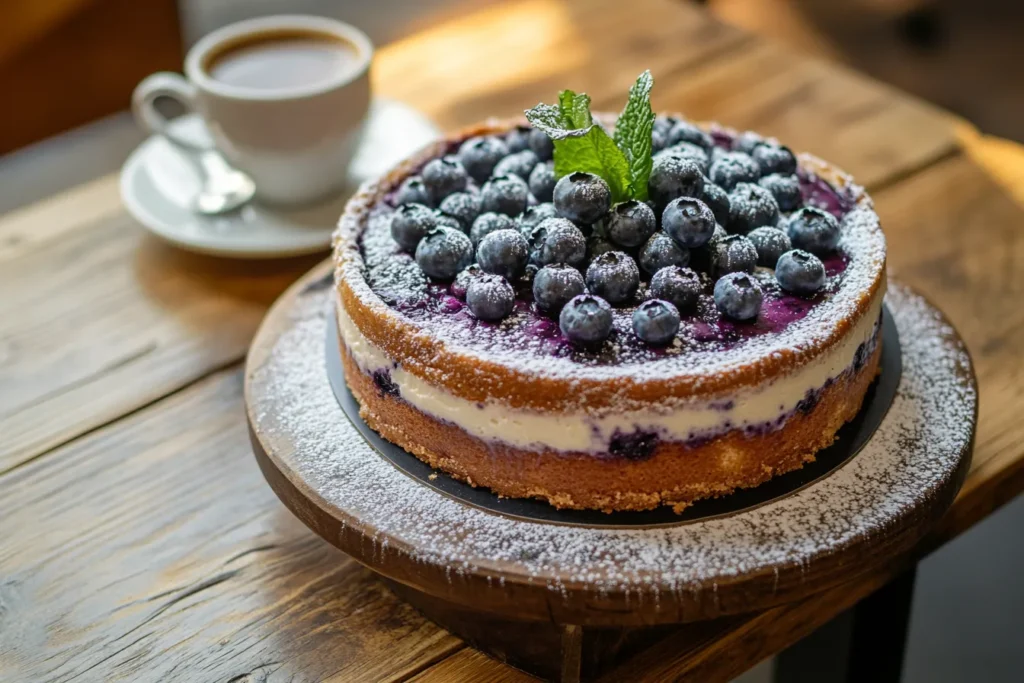 blueberry cheesecake cake