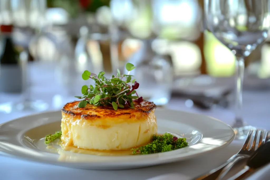 Crab brûlée recipe elegant setting